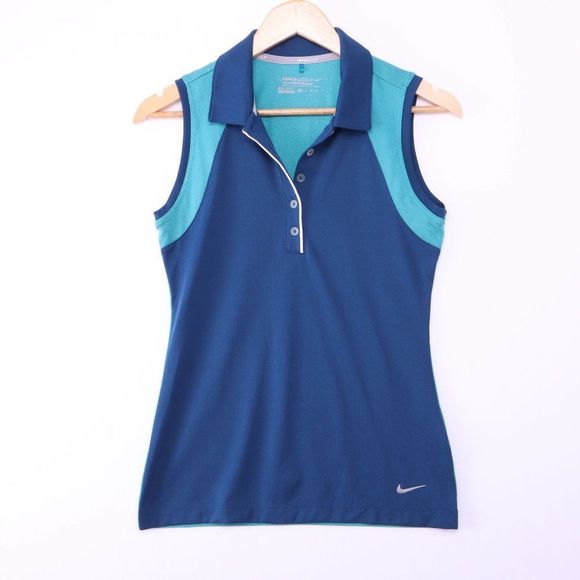 NIKE GOLF PERFORMANCE DRI FIT Sleeveless Polo - Picture 1 of 6